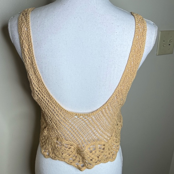 Free People Crochet Crop Top Size XS/S - Picture 9 of 10